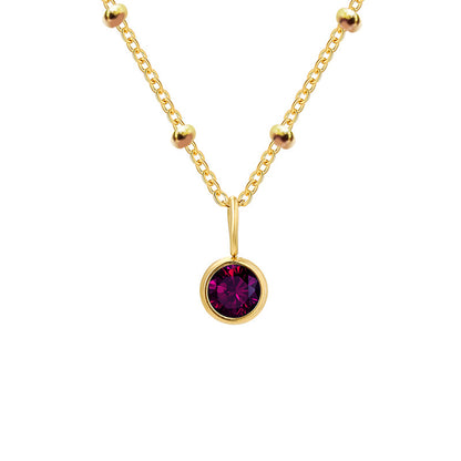 Diamond Birthstone Pendant Necklace for Women, Valdore