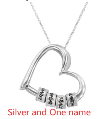 Personalized Custom Name Heart Necklace for Women, Valdore