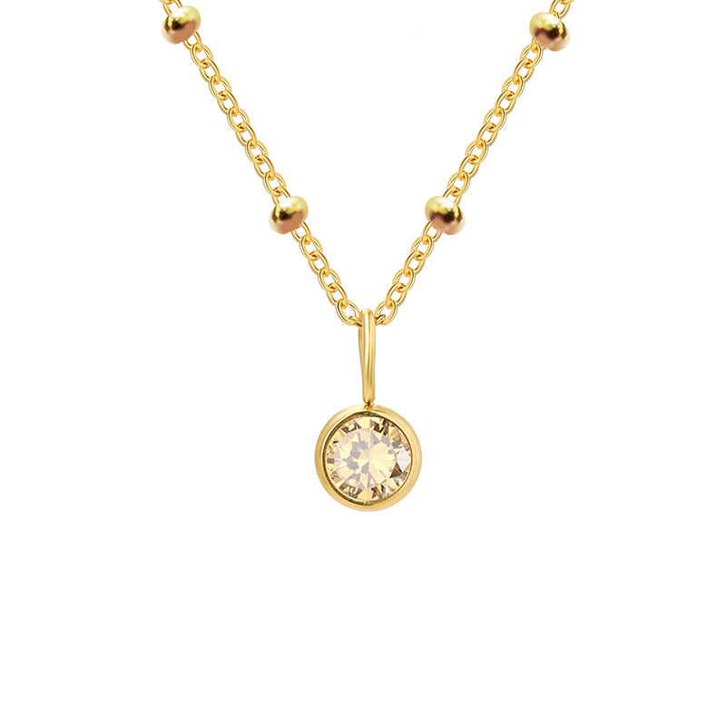 Diamond Birthstone Pendant Necklace for Women, Valdore