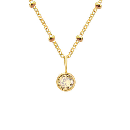 Diamond Birthstone Pendant Necklace for Women, Valdore