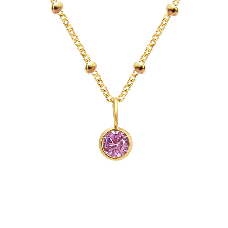 Diamond Birthstone Pendant Necklace for Women, Valdore