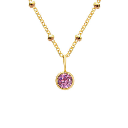Diamond Birthstone Pendant Necklace for Women, Valdore